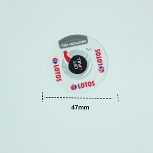 Sceau en aluminium à induction à levage et à traction étanche de 36 mm 47 mm pour l'étanchéité des bouteilles d'huile moteur Total <span class=keywords><strong>Mobil</strong></span> Elf en HDPE - Product Image 6