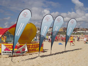 Углеродно композитный ветровка арфа перо Акулий плавник крыло баннеры флаг - Product Image 3