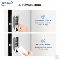 Tediton NEO Serrure de casier à code sans clé NFC robuste pour armoire extérieure et classeur avec serrures numériques