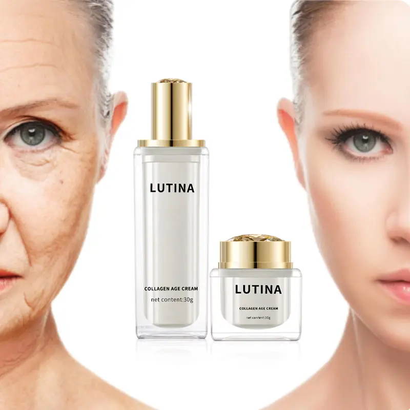 Private Label Collageen Peptiden Anti Aging Verwijderen Rimpel Gezicht Onmiddellijke Aanscherping Tillen Nek Verstevigende Gezichtscrème & Serum Oem