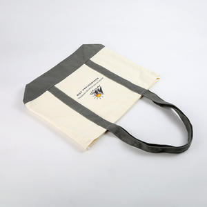 Bolsa de lona de algodón de retazos de mano personalizada de gran capacidad barata bolsa de algodón de gimnasio de Deportes de hombro creativa - Product Image 4