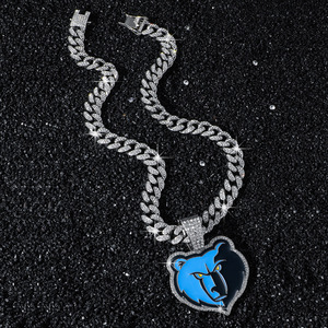 2026 New Hot Selling Hiphop Popular Bear <b>Head</b> Pendant Necklace Punk Street <b>Style</b> Men's Necklace Wholesale Jewelry Trendy - Product Image 2