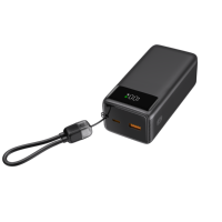 Batterie externe 20000 mAh 35W avec câble intégré, charge rapide, chargeur portable 20000 mAh PD USB C pour ordinateur portable