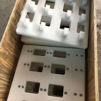 Plaques en plastique UHMWPE HDPE blanches et noires, sans absorption d'eau, solides, antidérapantes, 4 pieds * 8 pieds