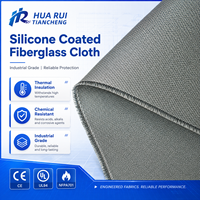 Tissu en fibre de verre enduit de silicone pour couvercle de joint d'expansion de conduit flexible et barrière thermique haute température