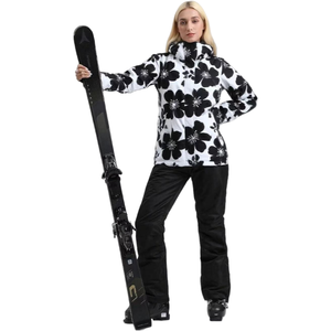 AQTQ Ensemble <span class=keywords><strong>de</strong></span> vestes et <span class=keywords><strong>de</strong></span> pantalons <span class=keywords><strong>de</strong></span> <span class=keywords><strong>ski</strong></span> pour femmes à capuche imperméable coupe-vent Snowboarding Snowsuit Snow Coat <span class=keywords><strong>Ski</strong></span> Suit Designer - Product Image 3