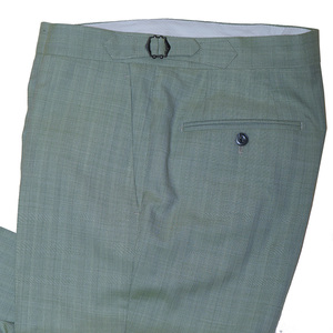 <span class=keywords><strong>Pantalon</strong></span> <span class=keywords><strong>Homme</strong></span> Sur Mesure Style Italien Élégant Décontracté Coupe Droite Tissu Mélange <span class=keywords><strong>Laine</strong></span> Mi-Saison Couleur Unie Fermeture Éclair Braguette - Product Image 3