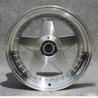 Rines de Diseño Clásico 5x112/120 de 16, 17 y 18 Pulgadas con Borde Profundo, Rines de Aleación Plateados para Autos de Pasajeros BMW, Benz y Mercedes