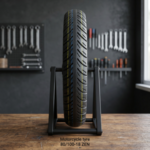 Pneu de moto Dolfin (TL) 80/100-18 arrière-ZEN |   Pneu sans chambre à air |   Pneu arrière de moto de qualité supérieure - Product Image 2