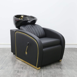 Sillón de Masaje para Champú de Alta Calidad al por Mayor, Cama de Champú Personalizable en Color para Salón con Tazón Negro - Product Image 1
