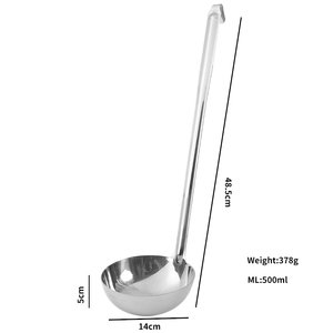 Bán Buôn Thép Không Gỉ Dài Phục Vụ Súp Múc Với Móc Trung Quốc Kim Loại Súp Phụ Kiện - Product Image 6