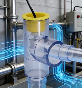 Détecteur de débordement de condensat et de drainage pour systèmes CVC en PVDF transparent - Product Image 3