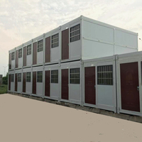Maison préfabriquée modulaire pliable extensible de 2 chambres, 20 pieds, 40 pieds, avec toilettes, salle de bain, cuisine