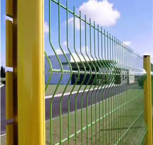 Recinzione diretta in fabbrica 3D alta qualità scherma traliccio e cancelli verde recinzione esterna zincata + <span class=keywords><strong>PVC</strong></span> rivestito di vendita calda - Product Image 3