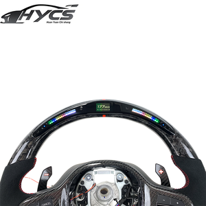 <span class=keywords><strong>Volante</strong></span> Deportivo de Fibra de Carbono Forjado con Pantalla LED y Levas de Cambio para <span class=keywords><strong>BMW</strong></span> G20 G30 G80 G14 G22 M2M3M4 - Product Image 2