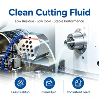 Fluide de coupe émulsion à faible dragage, liquide de refroidissement économique pour l'usinage polyvalent en atelier de production
