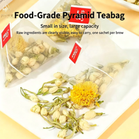 Thé floral parfumé naturel, sachet de thé triangulaire à la chrysanthème, au jasmin et au chèvrefeuille, boisson saine aux herbes sans additifs, en vrac