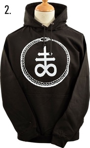 Sweat à capuche unisexe Baphomet avec fermeture éclair, 100% coton molletonné, hiver, pentagramme, satanique, occulte, église du Satan, chèvre, gothique - Product Image 3