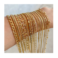 Colliers en acier inoxydable plaqué or 18 carats PVD imperméable à l'eau avec chaîne torsadée en os de serpent croisé pour filles et femmes