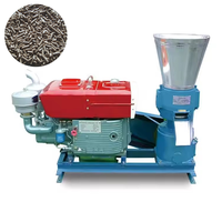 Machine à granulés d'aliments pour volailles, canards et bovins à haute productivité, état neuf, ligne de production 1T/H