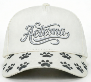 Gorra de Béisbol de Algodón Personalizable con Bordado 3D, Estampado de Huellas de Animales en el Borde, Unisex, con Correa Ajustable - Product Image 1