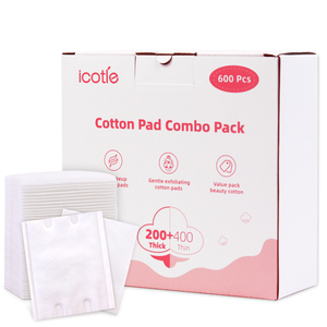 Tampons démaquillants jetables en <span class=keywords><strong>coton</strong></span> avec boîte de <span class=keywords><strong>rangement</strong></span> pour le démaquillage, certifiés OEKO-TEX, écologiques - Product Image 1