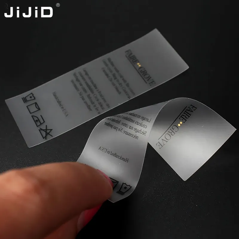 JiJiD-logotipo personalizado de transferencia de calor, etiquetas de vinilo para ropa, parches adhesivos, diseños de planchado, camisetas, etiqueta de impresión