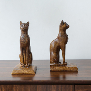 American Retro <strong>Egyptian</strong> Cat Bookcase Resin Crafts <strong>Home</strong> <strong>Decoration</strong> for Living Room TV Cabinet Wine Cabinet Ornaments - Product Image 3