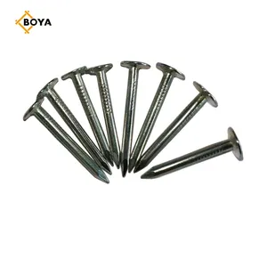 China supplier clout flat head nails galvanized felt nail for building
