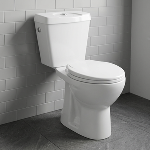 Inodoro de Cerámica de Dos Piezas con Sifón de Diseño Moderno y Doble Descarga, Conjunto de Inodoro WC de Acoplamiento Cercano en Oferta - Product Image 2
