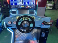 Simulateur de course automobile à monnayeur, machine de jeu d'arcade en métal pour centres de divertissement, version anglaise CE 110/220V, garantie à vie