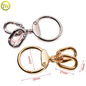 High Quality Car Toy Keychain Accessory Snap Hook Wholesale Swivel Trigger Buckle <strong>Adjustable</strong> Bag Metal Opened Spring <strong>Ring</strong> <strong>Clips</strong> - Product Image 2
