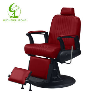 Silla de Barbería Jincheng de Estilo Europeo Personalizable, Silla de Peluquería Roja, Venta Directa de Fábrica, Moderna y Cómoda, 1 Pieza - Product Image 1