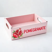 Boîte d'emballage personnalisée pour grenades, en carton ondulé robuste anti-écrasement, pour l'expédition de fruits