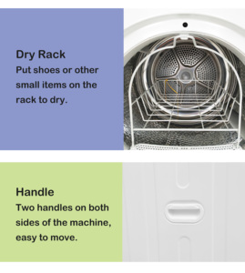 Sèche-<span class=keywords><strong>linge</strong></span> automatique à ventilation de 8 kg, très bien noté, avec fonction anti-allergie et désinfectante - Product Image 6