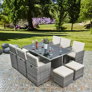 Luxury New Design Outdoor Furniture Garden Table Chairs Set Garden Sets Rattan Outdoor Furniture