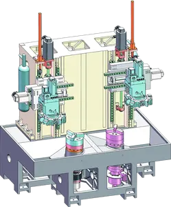 Husillo de husillo doble Diámetro 66mm Máquina de torno de procesamiento de metales CNC de tipo vertical de servicio medio