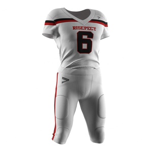 Maillot de football américain professionnel avec coutures renforcées, compatible avec les protections, évacuant l'humidité et durable pour un confort optimal - Product Image 3