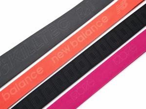 Bande élastique en polyester Aoya <span class=keywords><strong>de</strong></span> 38 mm <span class=keywords><strong>de</strong></span> large, tissée sur mesure, avec logo en relief 3D, couleur unie, confortable <span class=keywords><strong>pour</strong></span> les sous-vêtements <span class=keywords><strong>de</strong></span> sport, gaufrée - Product Image 1