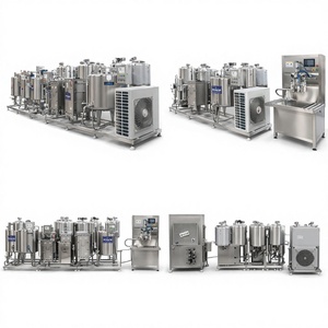 Ligne de production automatique de yaourt solide Ace avec moteur et pompe, en acier inoxydable sanitaire, capacité de 20 à 50 L/h - Product Image 1