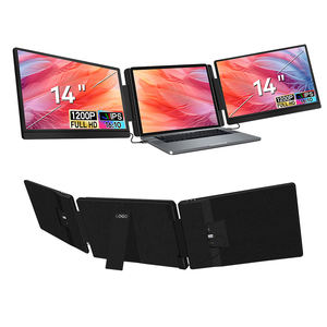Extensor de Pantalla para Portátil de Juegos Doble de 14 Pulgadas Más Económico, Monitor Portátil Triple Compatible con Portátiles de 12 a 16 Pulgadas para Negocios - Product Image 1