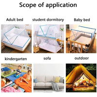 Installation gratuite de moustiquaire adulte portable pliante moustiquaire enfants étudiant dortoir été moustiquaire