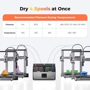 Secador de Filamento Creality SpacePi X4, 4 Bobinas, Calentamiento Dual Independiente, Temperatura Máxima de 85°C, Máquina de Secado de Plástico - Product Image 2