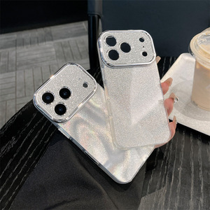 เคสโทรศัพท์สองชั้นขอบเงินหรูหราเบาๆ สำหรับ iPhone 17 16 15 14 13 Pro Max ป้องกันการตกกระแทกอย่างดีเยี่ยม - Product Image 2