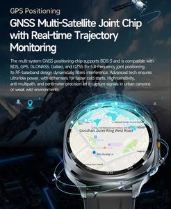 Ts400 ngoài trời thông minh GPS Đồng hồ GPS Beidou 128 chế độ thể thao đo độ cao phong vũ biểu la bàn đèn pin ai Gpt sạc từ tính bằng giọng nói - Product Image 3