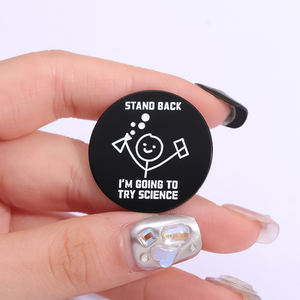 Hey You Droped This Brain Funny Sarcasm Quotes Esmalte Pins Personaje de dibujos animados Bob Is No Arms Humor Broma Metal Badge Jewelry Gift - Product Image 1