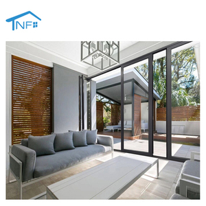 Porte pliante en aluminium panoramique personnalisée de haute qualité pour le salon <span class=keywords><strong>Design</strong></span> moderne insonorisé avec cadre fin pour les hôtels - Product Image 6