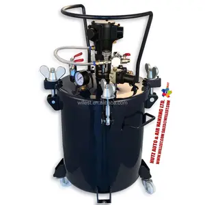 Air operated painting bucket HUTZ 20L Automatic mixing pressure paint pot PT20AH pneumatic mixing paint tank