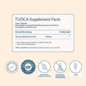 60 Capsules de <span class=keywords><strong>Tudca</strong></span> 500mg - Complément Alimentaire Vegan pour le Soutien Hépatique, Marque Privée, Testé par des tiers, Certifié GMP, pour le Bien-être Quotidien - Product Image 5