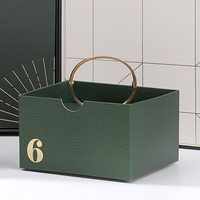 Boîte de rangement pour bijoux en papier de qualité supérieure, calendrier multifonctionnel, affichage de la date, doublure en velours, taille personnalisée pour l'emballage de cadeaux de marque